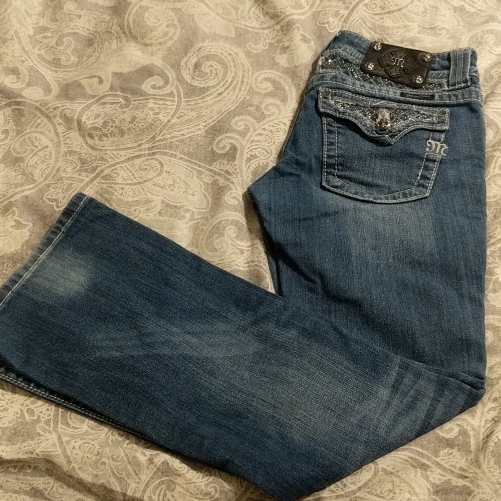 Miss me boot cut blue jeans 28